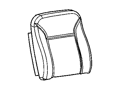 GMC 19257197 COVER,DRIVER SEAT BACK(EBONY)(BUILT PRIOR TO 9/28/10)(FOR 2ND DESIGN SEE 19258346)