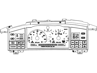 Cadillac 16191786 Gauge Cluster