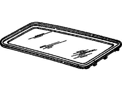 Cadillac 12371674 Sunroof Glass