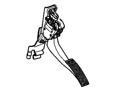 GMC 15821777 PEDAL,ACCELERATOR(W/BRACKET)(INCLUDES SENSOR)(MATING CONNECT USE 13580116 W/LEADS)