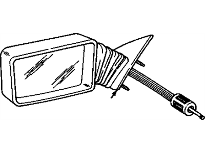 Chevy Beretta Side View Mirrors - 12398663