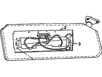 Oldsmobile 12501365 Visor
