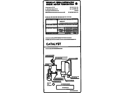 Pontiac 24508369 Emission Label