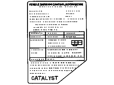 Chevy 30020373 Emission Label