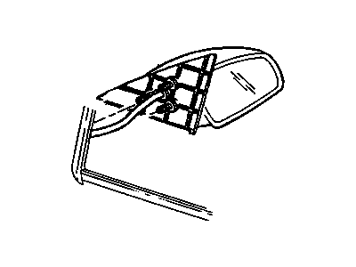 1998 Buick Skylark Side View Mirrors - 12335390