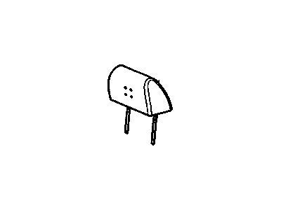 GMC 15909157 RESTRAINT,DRIVER SEAT HEAD(INCLUDES 2)(EBONY)