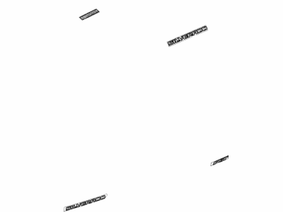 GMC 84300954 EMBLEM PKG,BODY(INCLUDES 2-5)(BLACK)(INSTALL 0.70)(0.155 KG)(DOES NOT INCLUDE 6.2L EMBLEM)