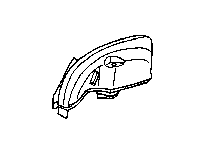 GM 22638043 Inner Wheelhouse, Rear Driver Side 22638043 GM Inner Wheelhouse, Rear Driver Side Illustration 1 of 1