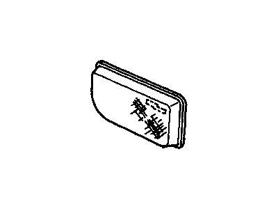 25542669 GM Grille, Radio Auxiliary Speakers, Red Garnet, Front Illustration 1 of 1