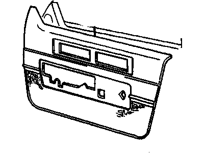 Cadillac 12519677 TRIM,FRONT SIDE DOOR(TAUPE)