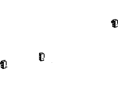 Hummer 15163618 CLIP,BRAKE PIPE(HOLDS(2)5.19 BRAKE LINES,FIT 9 HOLE IN 3.0 THICK PANEL,NYLON)