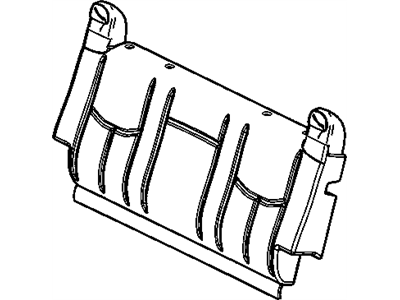 GM 12478497 Cover, As3 - Rear Seat Back (Except "D" Trim) 12478497 GM Cover, As3 - Rear Seat Back (Except "D" Trim) Illustration 1 of 1