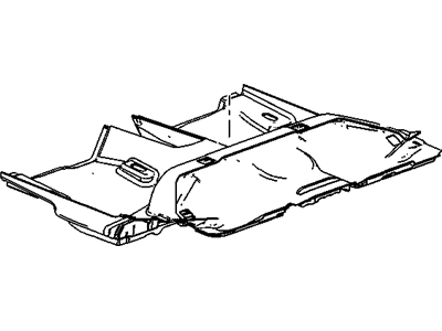 9060271 GM Carpet, Rear Floor Illustration 1 of 1