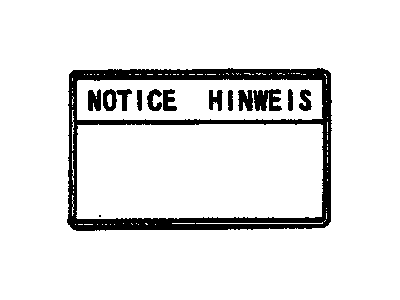 Pontiac 94859445 Info Label