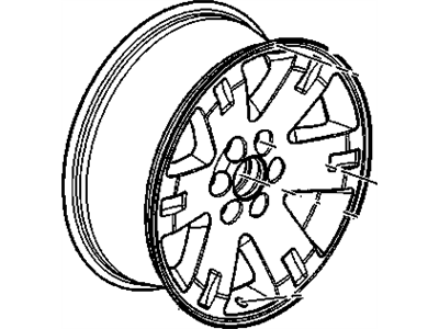 GMC 9596006 Wheel, Alloy