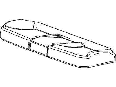 GM 22781652 Cover, Rear Seat Cushion 22781652 GM Cover, Rear Seat Cushion Illustration 1 of 1