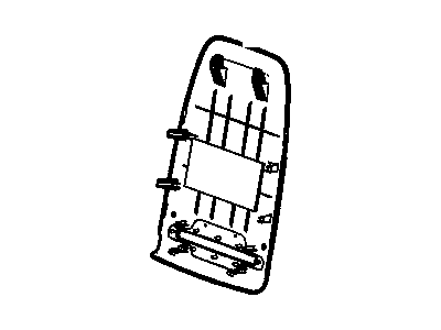 Cadillac 22784374 PANEL,PASSENGER SEAT BACK FINISH(EBONY)