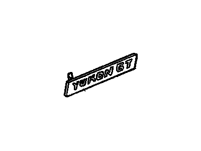 GM 15675678 Decal, Front 15675678 GM Decal, Front Illustration 1 of 1