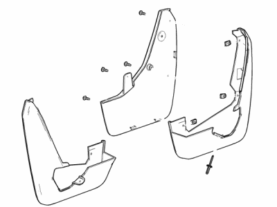 Cadillac 84773685 Mud Guard