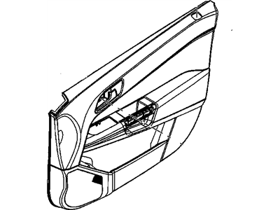 Saturn 94700948 TRIM,FRONT SIDE DOOR(INCLUDES 4)(CHARCOAL)