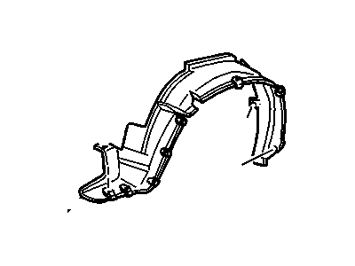 Pontiac Fender Splash Shield - 10404538