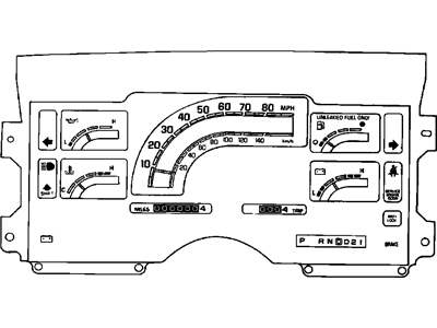 Chevy 8986000 RETAINER,INSTRUMENT CLUSTER GAGE(9.744)