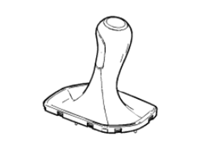 Cadillac 24282957 KNOB,MANUAL TRANSMISSION CONTROL LEVER (W/BOOT & W/SHIFT PATTERN)(CODE BDG)(BLACK)