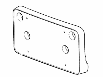 GMC 84723652 License Bracket