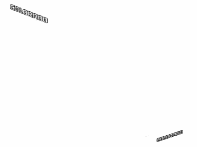 Chevy 84471222 EMBLEM PKG,BODY(INCLUDES 2,3)(BLACK)(INSTALL 0.60)(0.0687 KG)(COLORADO)