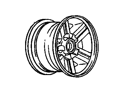 Chevy 14089082 Wheel, Alloy