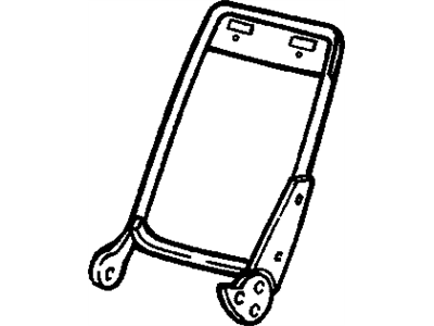 GM 17901671 Seat Back Frame, Front 17901671 GM Seat Back Frame, Front Illustration 1 of 1