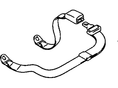 Chevy 91176730 BELT KIT,REAR SEAT CENTER(MEDIUM WARM GRAY)