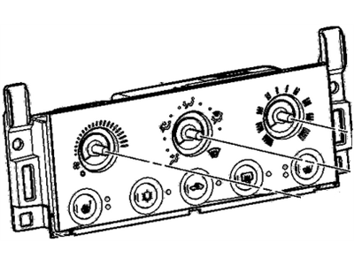 Pontiac 15849777 CONTROL,HEATER & A/C(FOR ORDERING INFORMATION, REFER TO BULLITEN GCUS-9-4131 OR REGINONALEQUIVALENT BULLITEN)(INCLUDES 2-5)(LABELED 15849777)