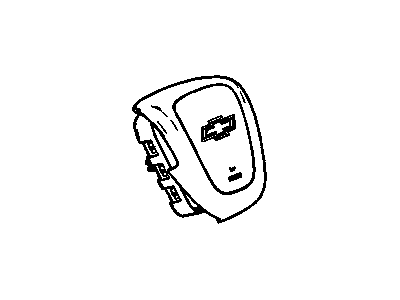 Chevy 84271348 AIRBAG,STEERING WHEEL(BLACK)(DUAL STAGE)(14.865)