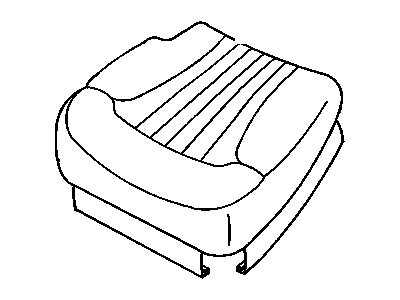 GM 12478990 Cover, Am7 - Rear Bucket/Split Seat Cushion GM 12478990 Cover, Am7 - Rear Bucket/Split Seat Cushion