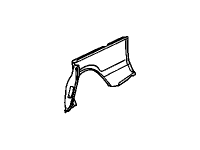 GM 20243540 Quarter Panel, Rear Outer Driver Side 20243540 GM Quarter Panel, Rear Outer Driver Side Illustration 1 of 1