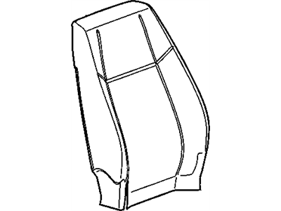 Chevy 25800044 COVER,PASSENGER SEAT BACK(GRAY)