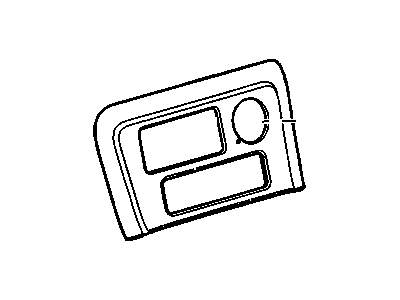 GM 88987516 Bezel, Seat Separator Console