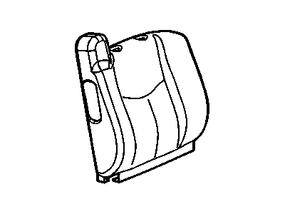 GMC 19126756 COVER,PASSENGER SEAT BACK(PEWTER)