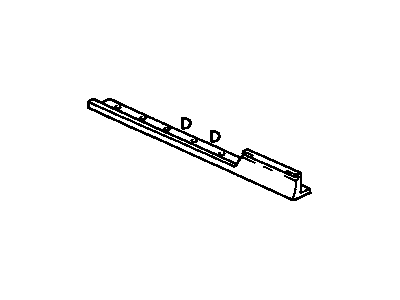 GM 88892096 Ground Effects, Rear Driver Side 88892096 GM Ground Effects, Rear Driver Side Illustration 1 of 1