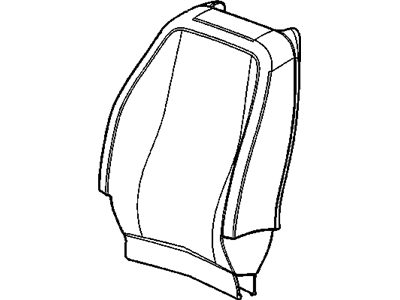 GMC 23222352 COVER,FRONT SEAT BACK(W/O DVD)