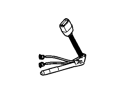 Chevy 15796602 BELT,PASSENGER SEAT(BUCKLE SIDE)(INCLUDES 22)(CASHMERE)(PART CONTAINS PYROTECHNIC SLACK ADJUSTER)