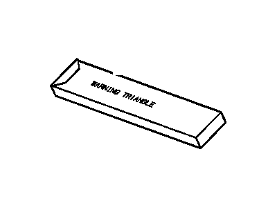 Hummer 20922552 REFLECTOR SET,DISABLED VEHICLE WARNING(TRIANGULAR)(INCLUDES CASE)