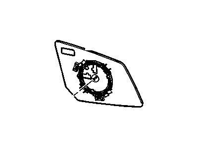 GMC 23144325 MIRROR,OUTSIDE REAR VIEW (REFLECTOR GLASS & BACKING PLATE)(PART OF 1)