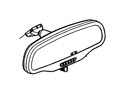 15144168 GM Mirror, Rear View Mirror - Inside & Outside Illustration 1 of 1