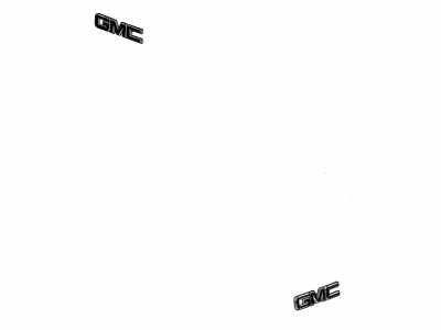 GMC 84807827 EMBLEM PKG,BODY(INSTALL 0.80)(INCLUDES 2,3)(BLACK)(0.1978 KG)