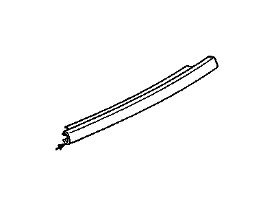 GM 20469067 Molding, Rear 20469067 GM Molding, Rear Illustration 1 of 1