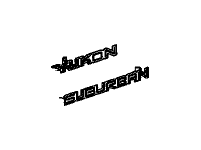 GMC 15974642 Nameplate