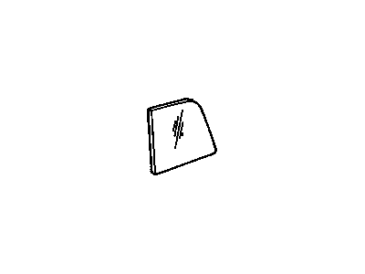 GM 15593334 Sliding Glass, Rear 15593334 GM Sliding Glass, Rear Illustration 1 of 1