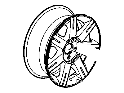 Cadillac 9597467 WHEEL,17X7(PAINTED)(CODE HHK)(FOR 1ST DESIGN SEE      09595292)